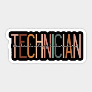 Biotechnology Laboratory Technician Lab Tech Specialist Sticker